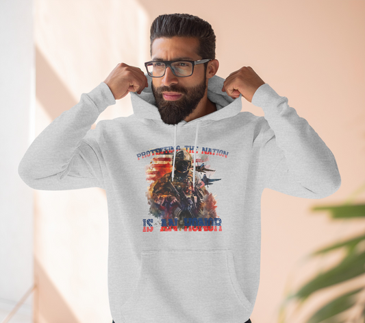 Military Personnel 'Protecting the nation is an honor' High Quality Unisex Heavy Blend™ Hoodie