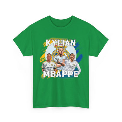 Real Madrid Kylian Mbappé High Quality Printed Unisex Heavy Cotton T-shirt