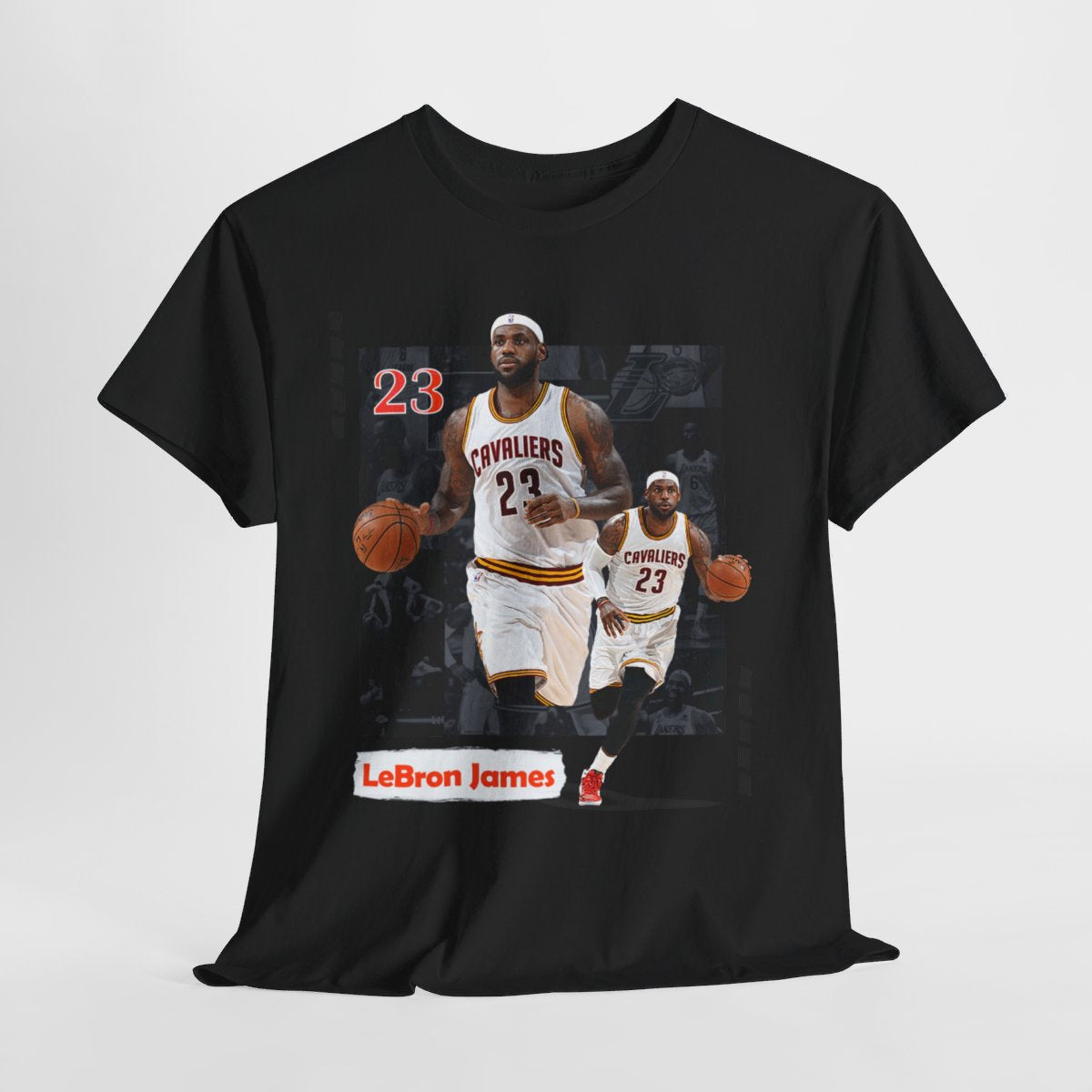 LeBron James Los Angeles Lakers High Quality Printed Unisex Heavy Cotton T-Shirt