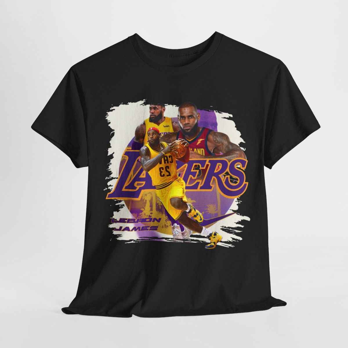 New LeBron James Los Angeles Lakers High Quality Printed Unisex Heavy Cotton T-Shirt