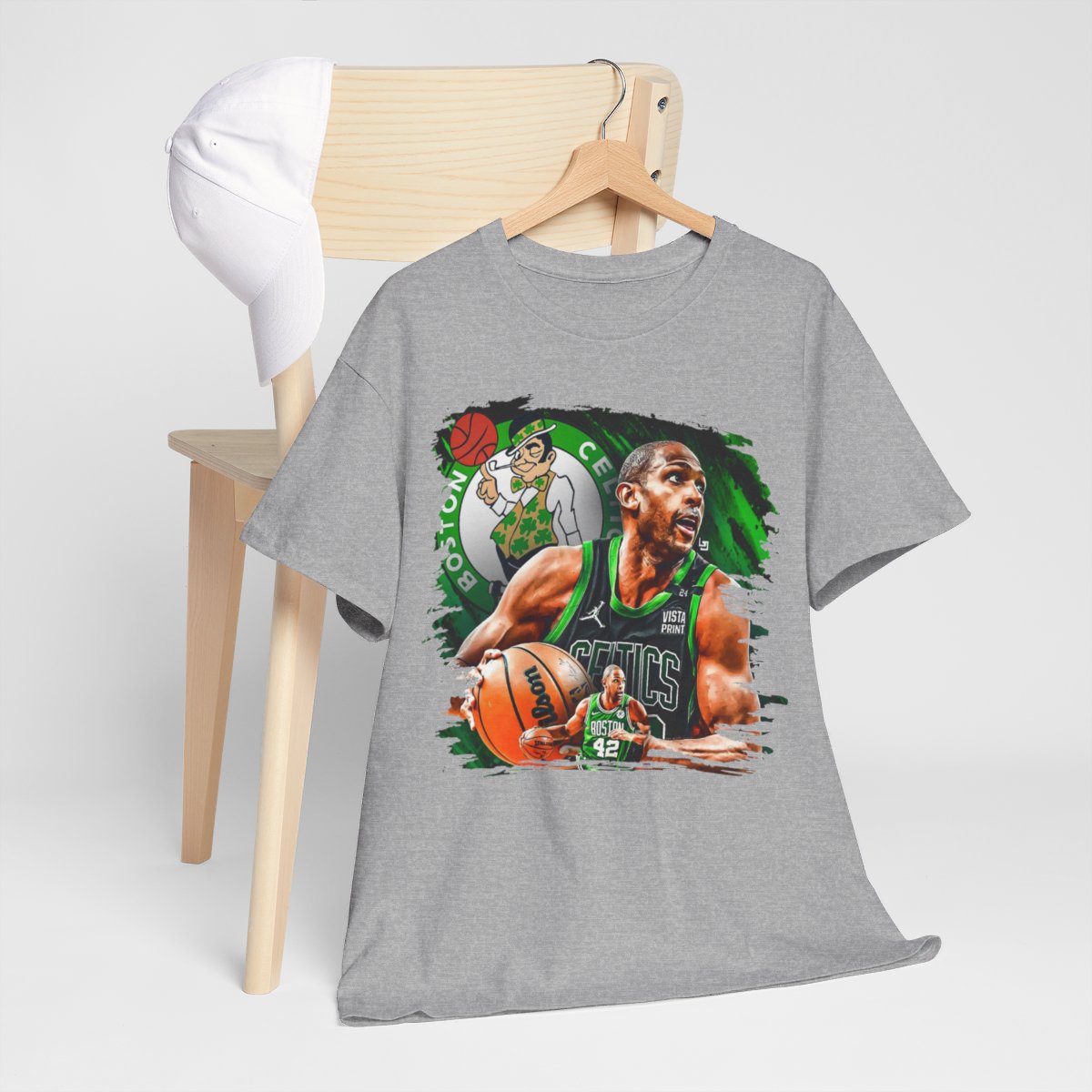 Boston Celtics Al Horford High Quality Printed Unisex Heavy Cotton T-Shirt