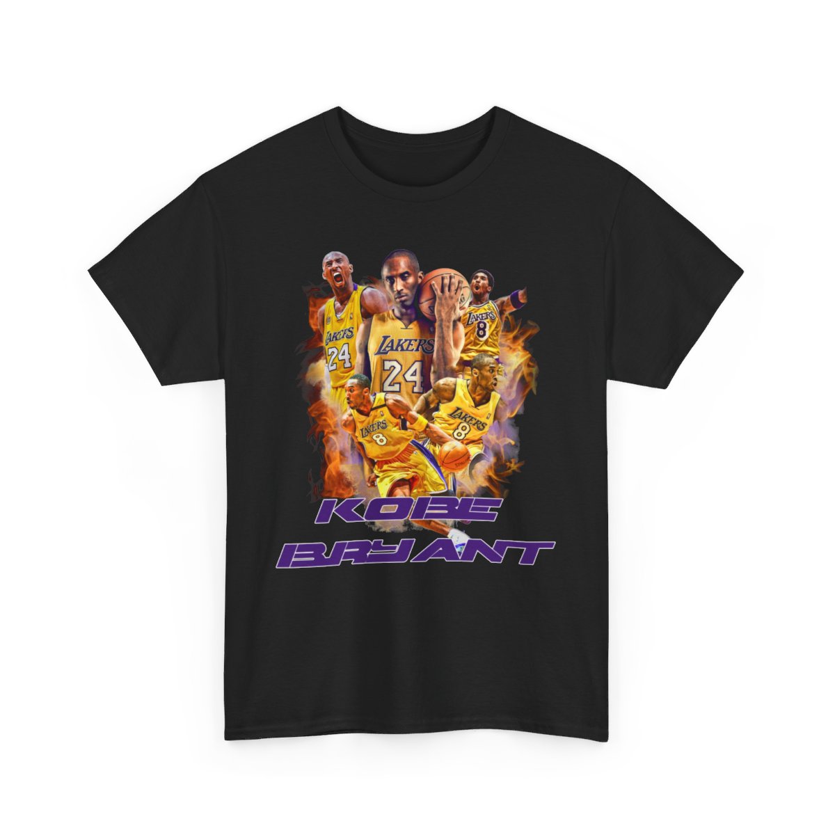 Los Angeles Lakers Legend Kobe Bryant High Quality Printed Unisex Heavy Cotton T-Shirt