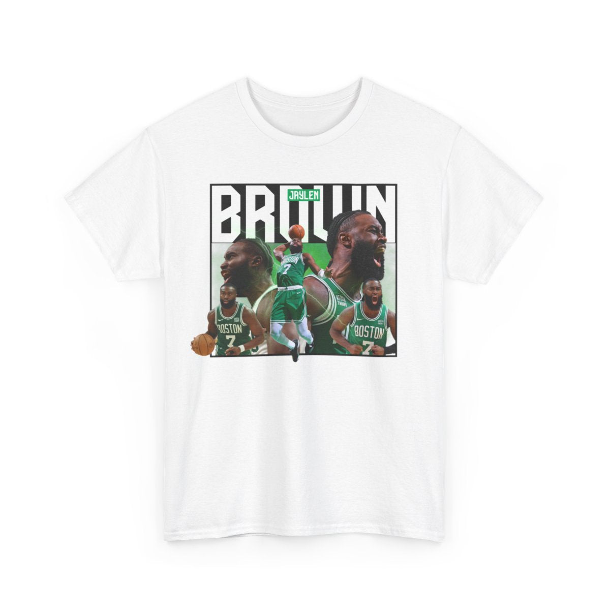 Boston Celtics Jaylen Brown High Quality Printed Unisex Heavy Cotton T-shirt