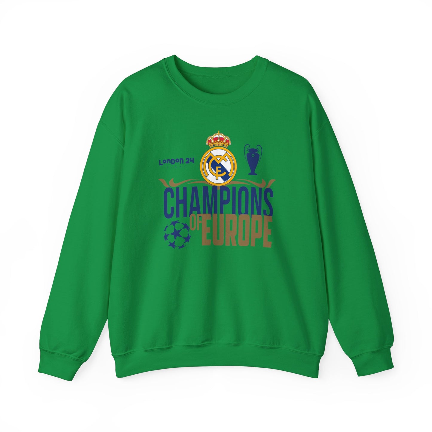 Real Madrid Champions Of Europe High Quality Unisex Heavy Blend™ Crewneck Sweatshirt