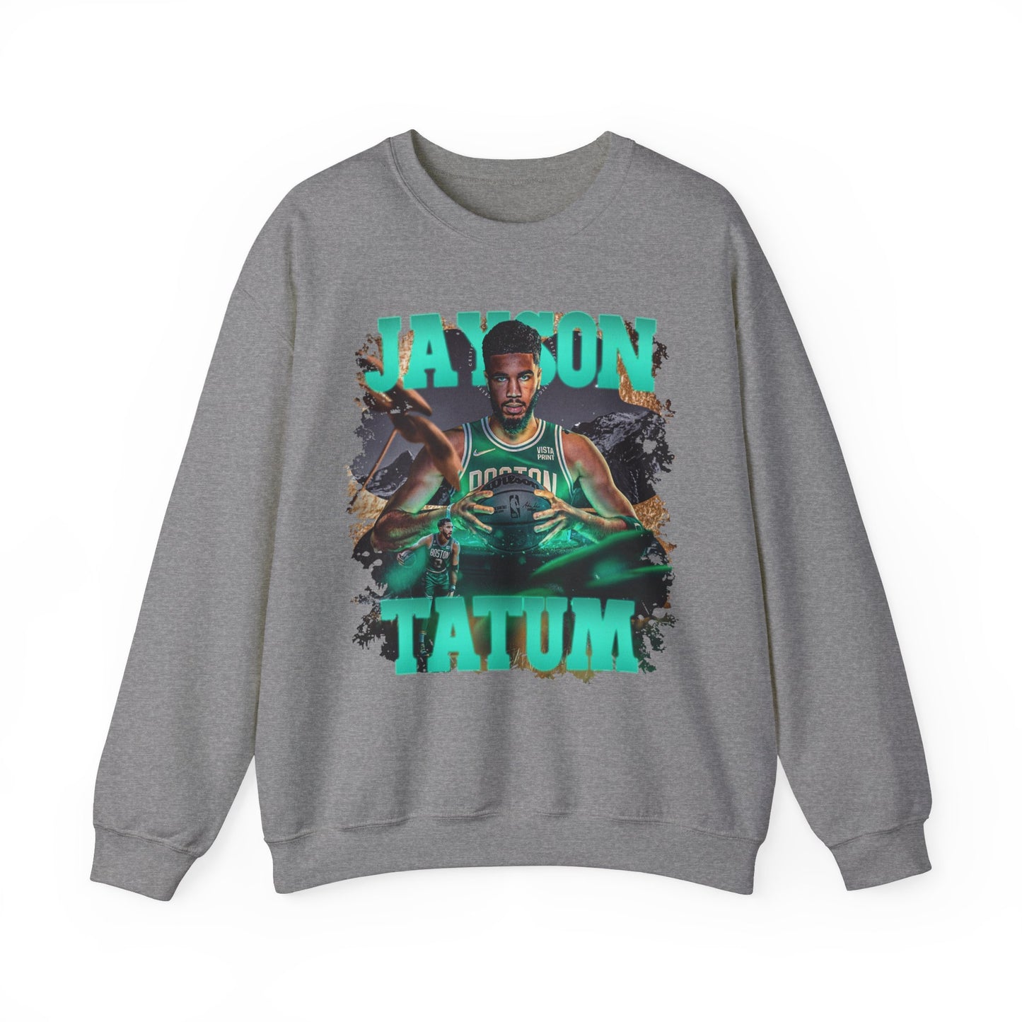 Boston Celtics Jaayson Ttum Artwork High Quality Unisex Heavy Blend™ Crewneck Sweatshirt