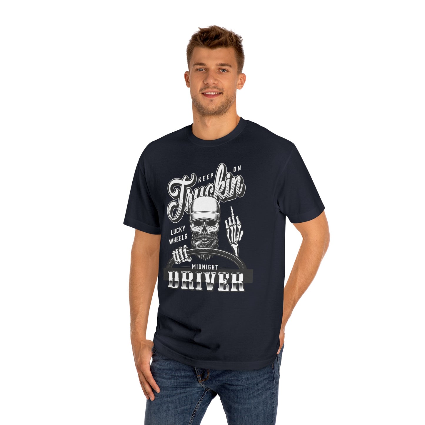 Keep On Truckin High Quality Printed Unisex Heavy Cotton T-shirt