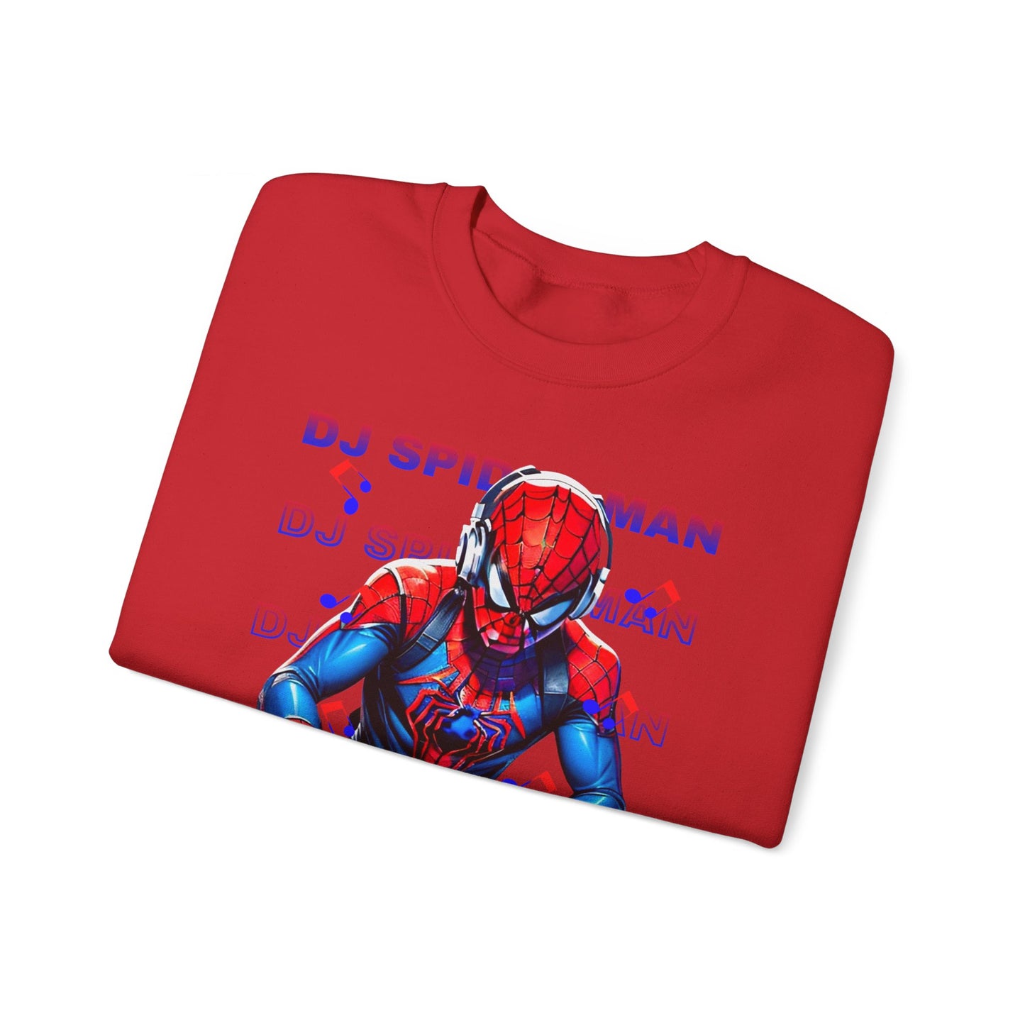 Funny DJ Spider Man High Quality Unisex Heavy Blend™ Crewneck Sweatshirt