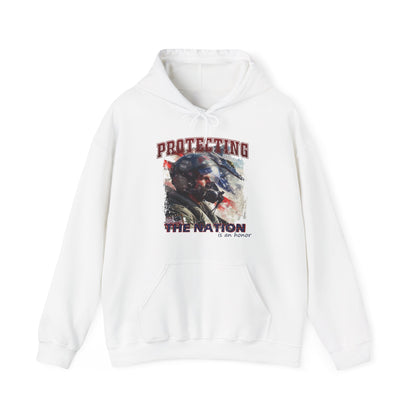 New Military Personnel 'Protecting the nation is an honor' High Quality Unisex Heavy Blend™ Hoodie