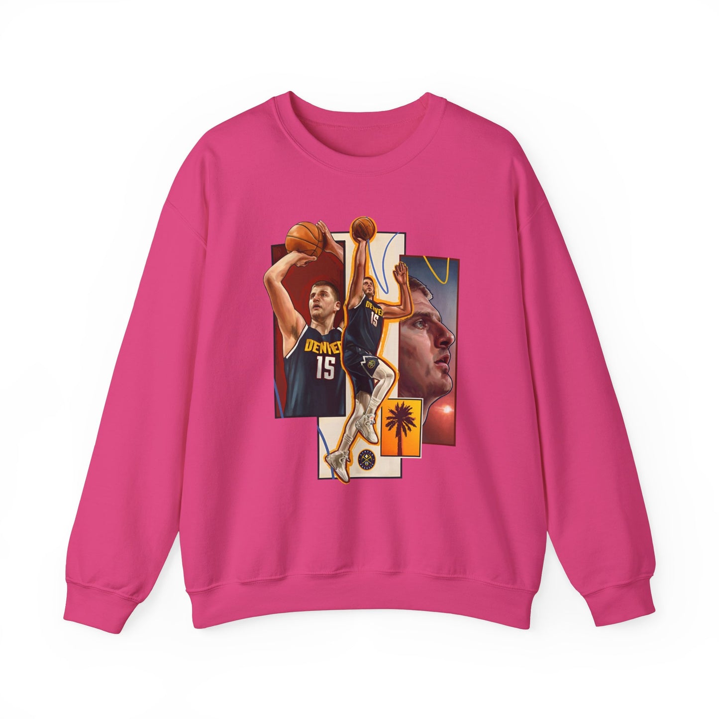 Denver Nuggets Nikola Jokić High Quality Unisex Heavy Blend™ Crewneck Sweatshirt