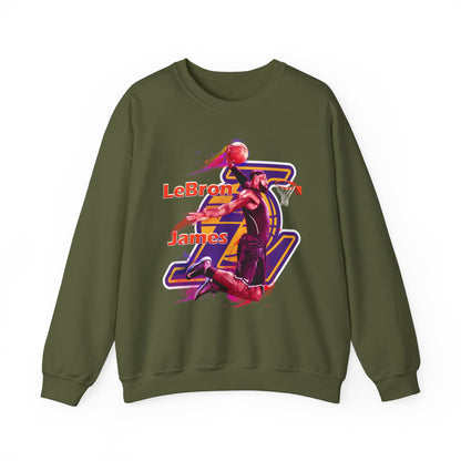 Los Angeles Lakers LeBron James High Quality Unisex Heavy Blend™ Crewneck Sweatshirt