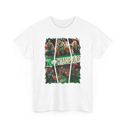 Boston Celtics The Champions Of 2024 High Quality Printed Unisex Heavy Cotton T-shirt