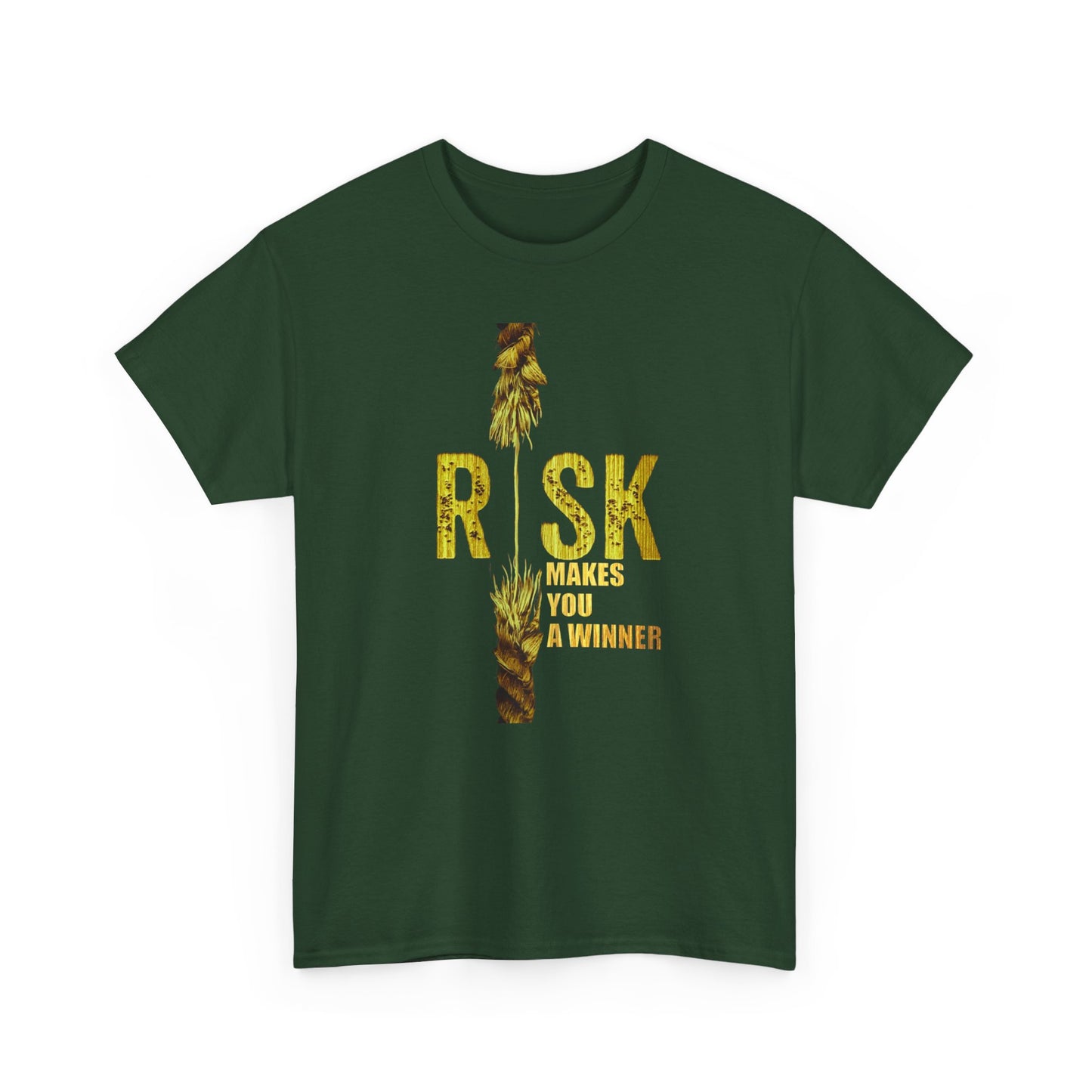 Risk Makes You A Winner Quit High Quality Printed Unisex Heavy Cotton T-shirt