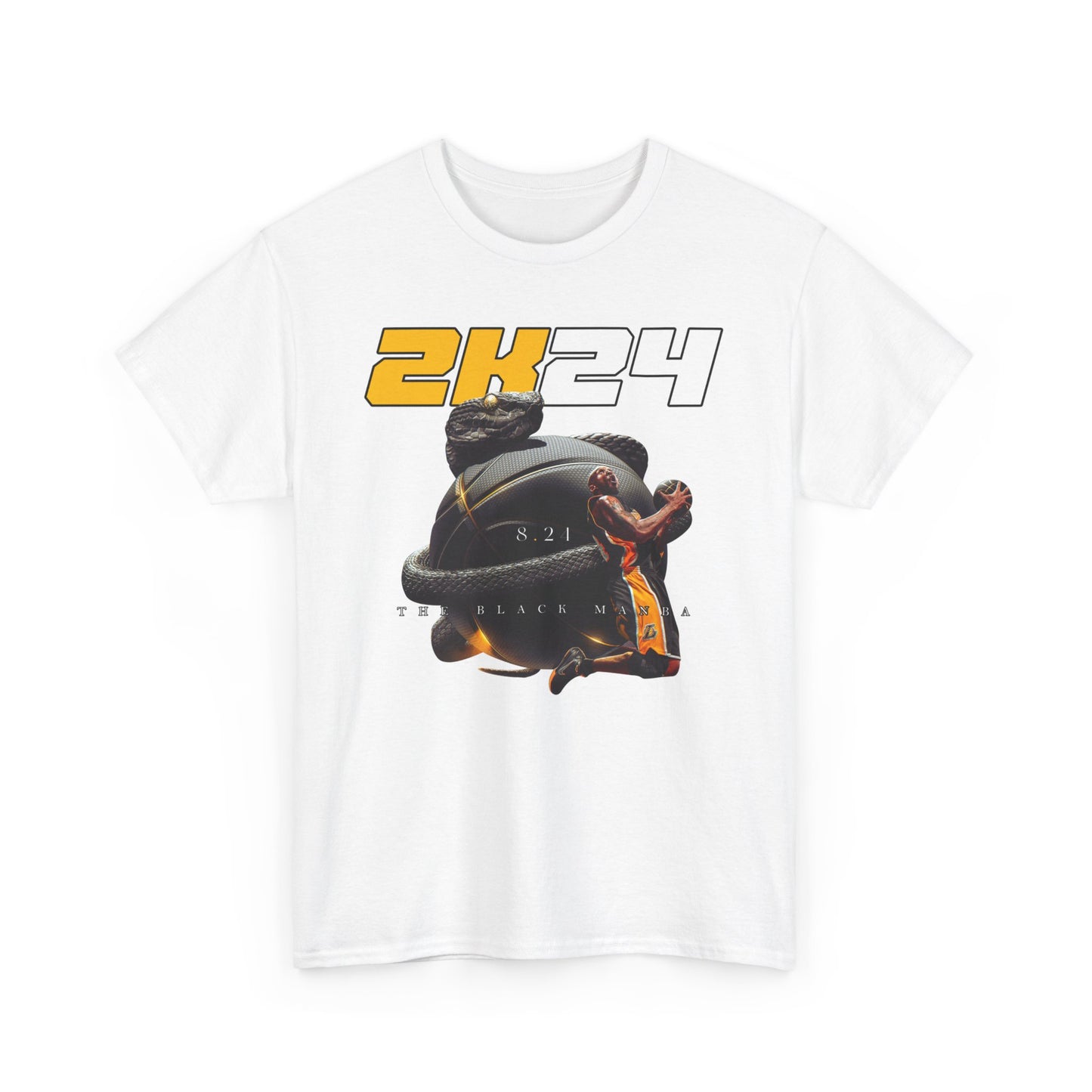The Black Mamba Kobe Bryant High Quality Printed Unisex Heavy Cotton T-shirt