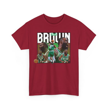 Boston Celtics Jaylen Brown High Quality Printed Unisex Heavy Cotton T-shirt