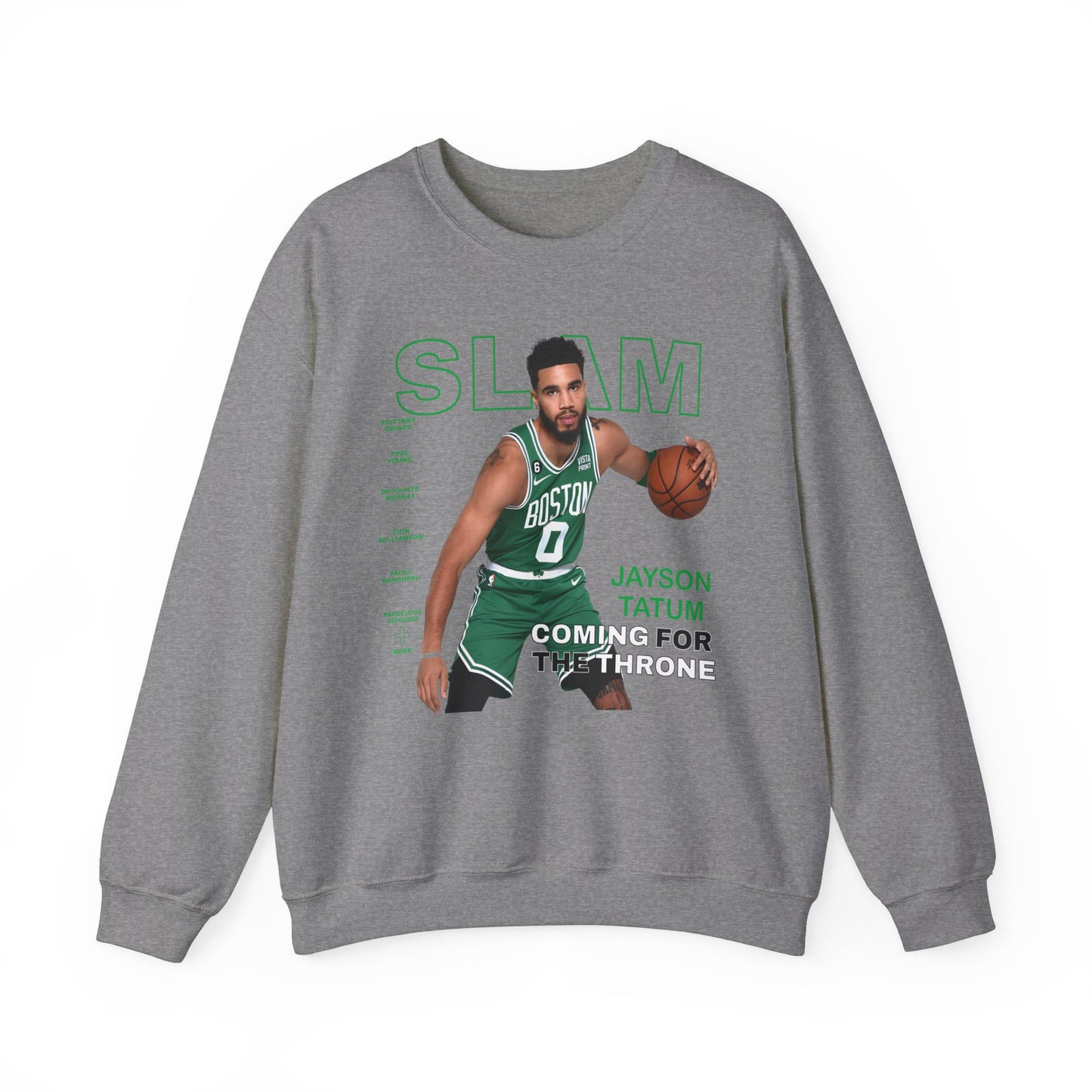 Boston Celtics Jayson Tatum Coming for the Throne High Quality Unisex Heavy Blend™ Crewneck Sweatshirt