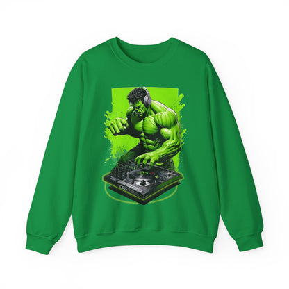 Funny DJ Hulk High Quality Unisex Heavy Blend™ Crewneck Sweatshirt