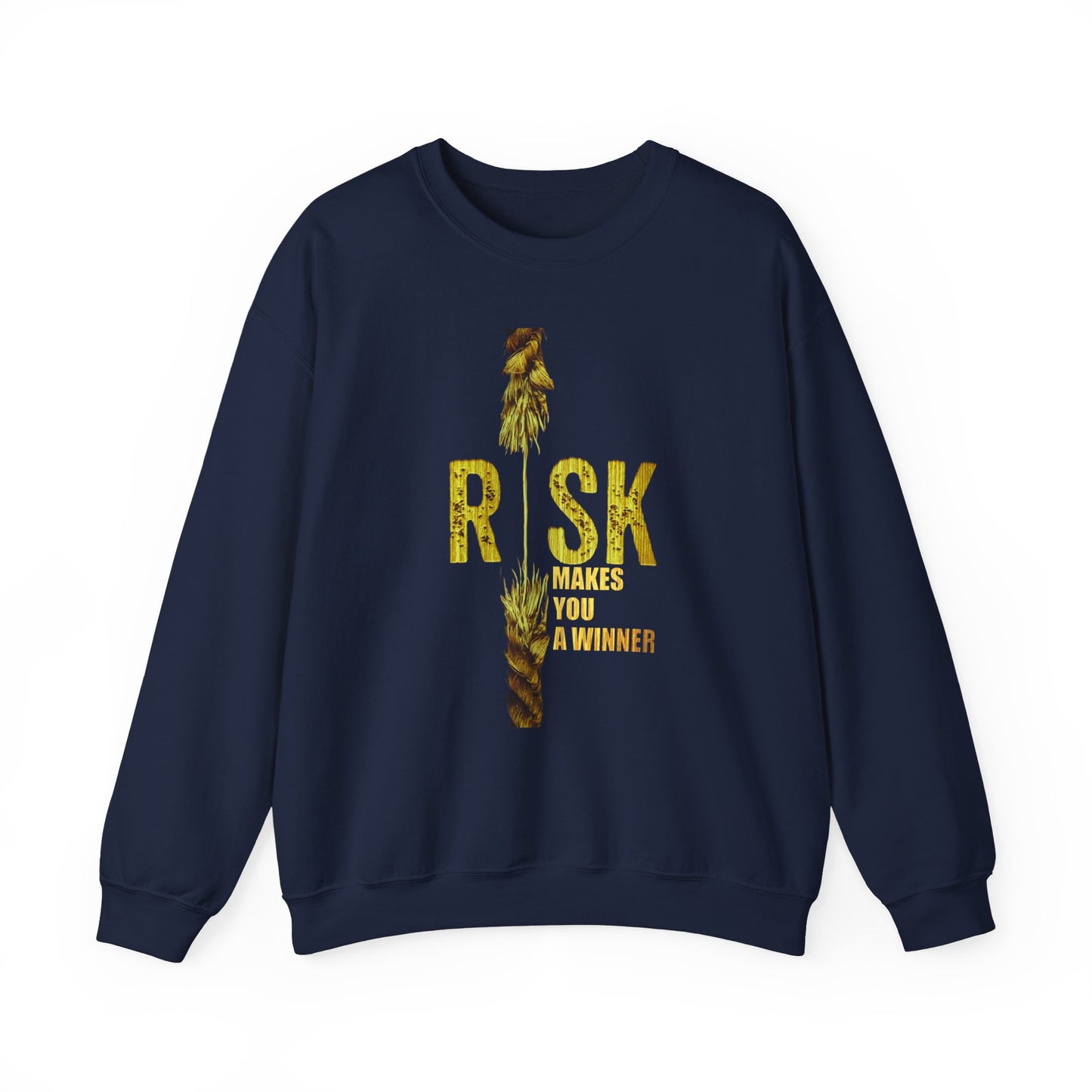 Risk Makes You A Winner High Quality Unisex Heavy Blend™ Crewneck Sweatshirt