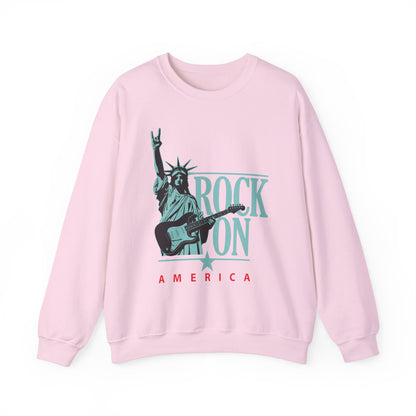 Rock On America High Quality Unisex Heavy Blend™ Crewneck Sweatshirt