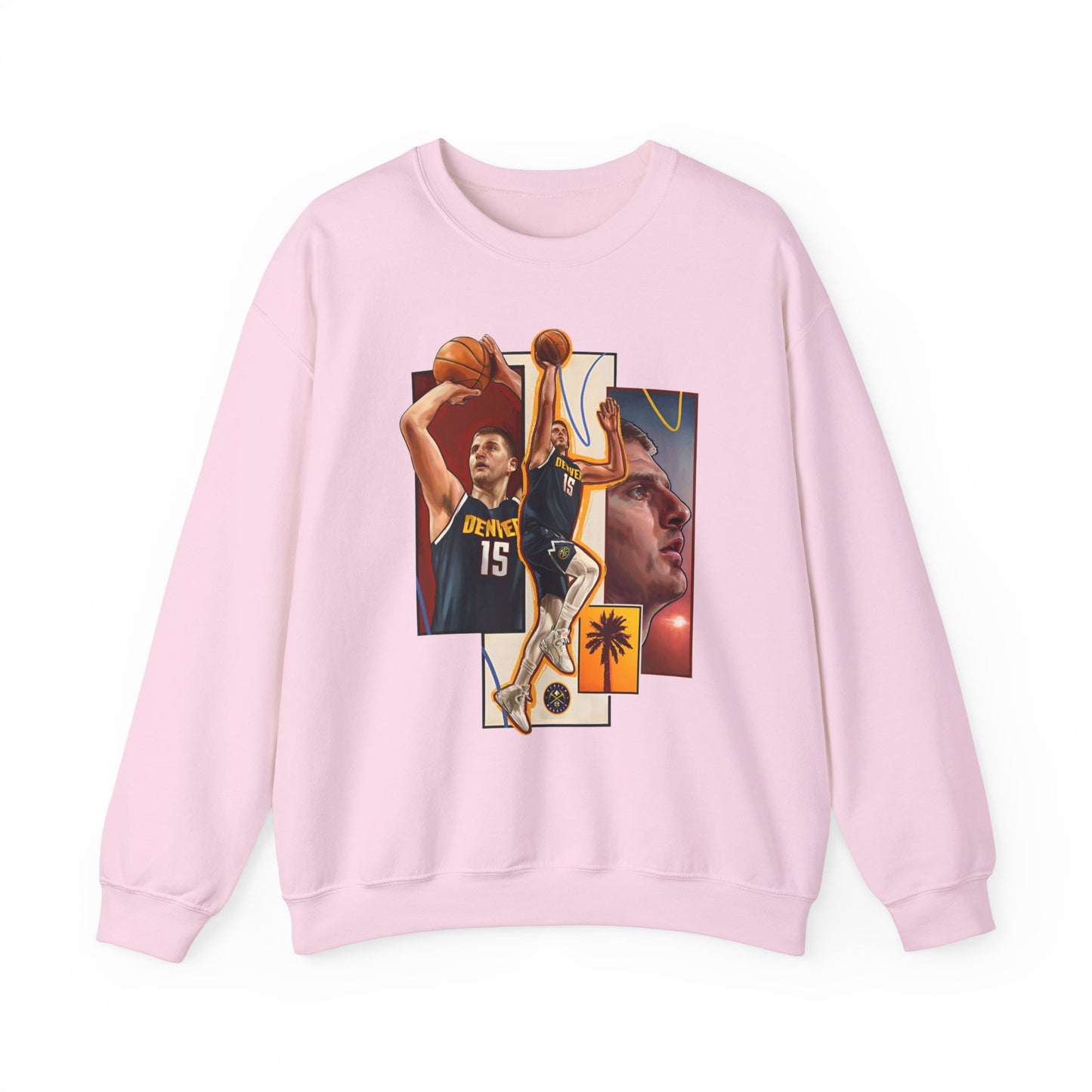 Denver Nuggets Nikola Jokić High Quality Unisex Heavy Blend™ Crewneck Sweatshirt