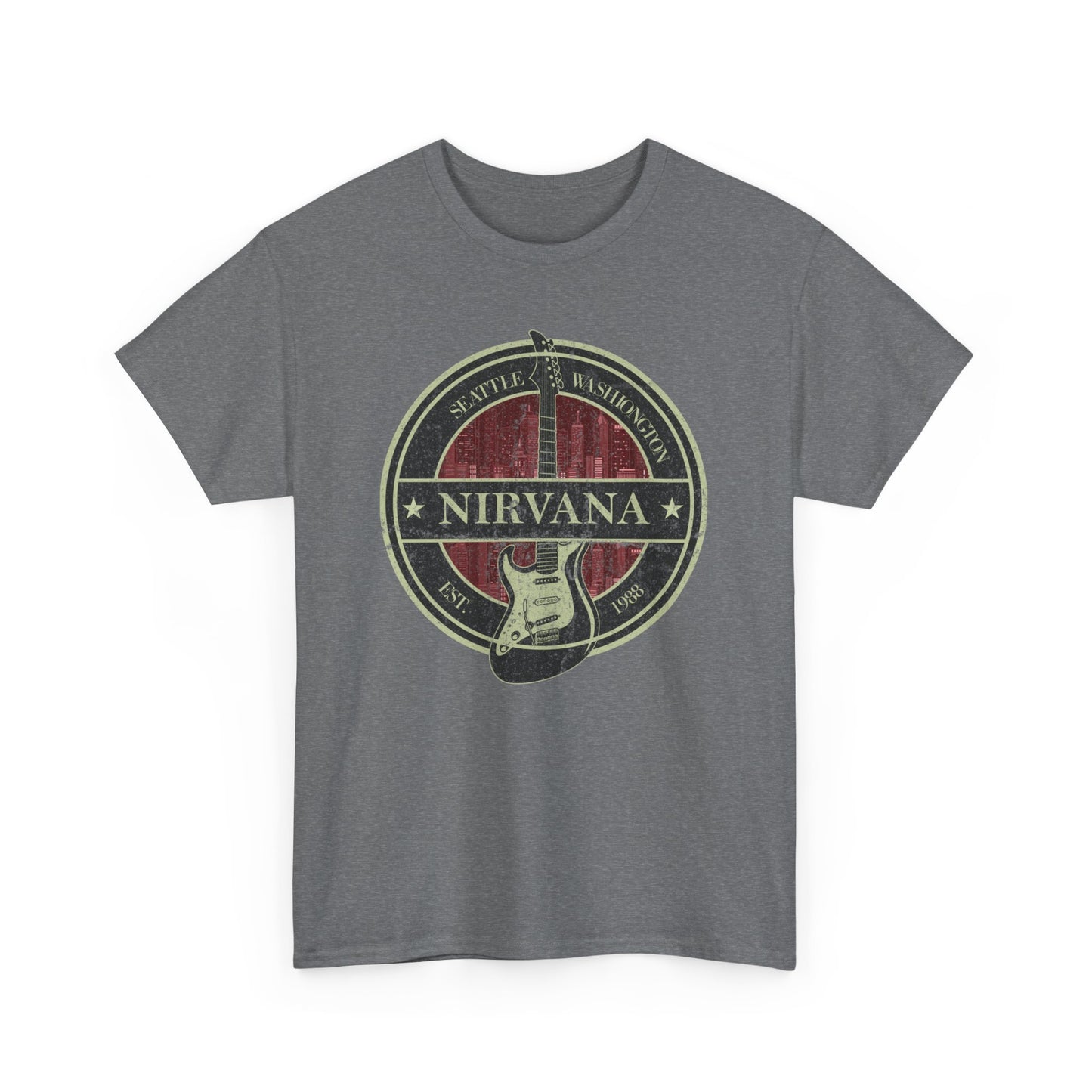 Nirvana High Quality Printed Unisex Heavy Cotton T-shirt