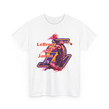 Los Angeles Lakers LeBron James High Quality Printed Unisex Heavy Cotton T-Shirt