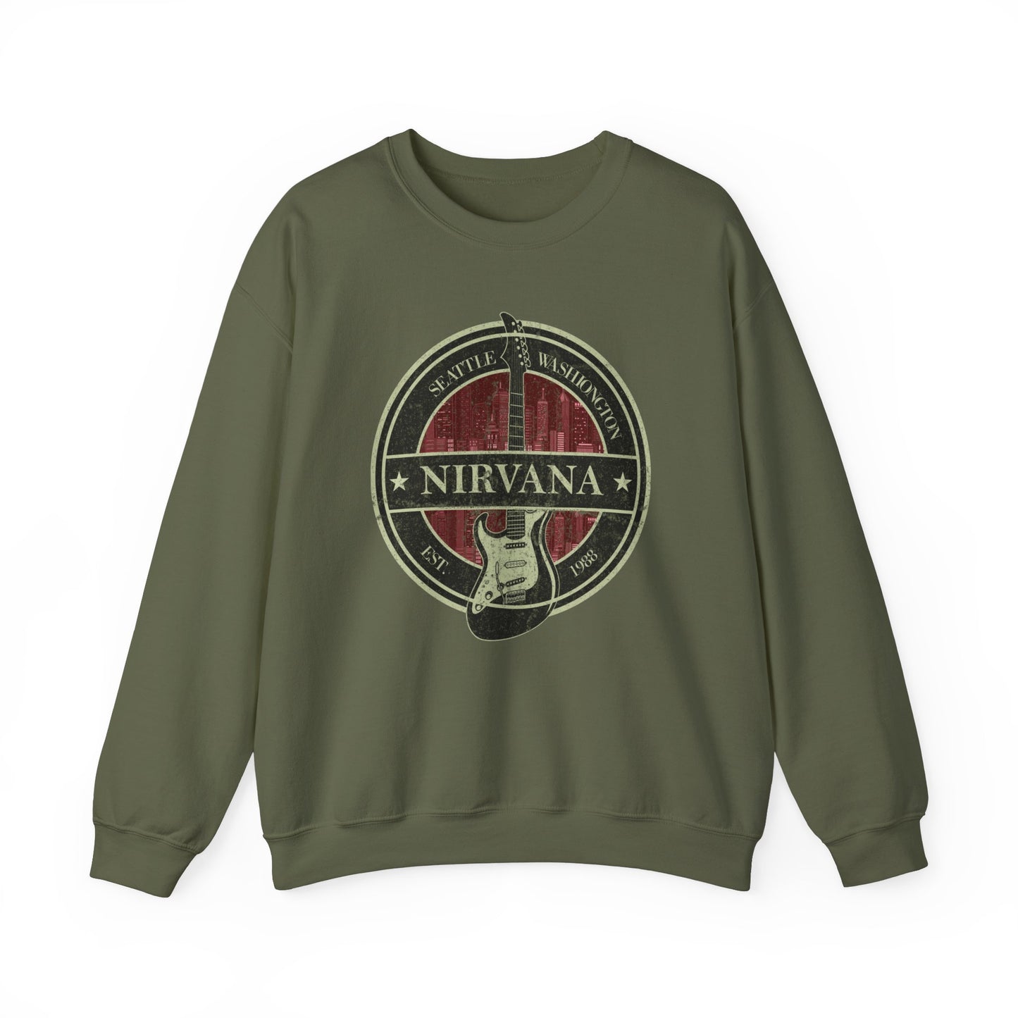 Nirvana High Quality Unisex Heavy Blend™ Crewneck Sweatshirt
