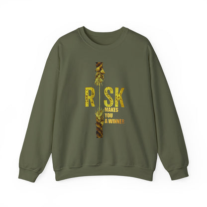 Risk Makes You A Winner High Quality Unisex Heavy Blend™ Crewneck Sweatshirt