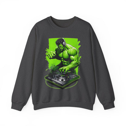 Funny DJ Hulk High Quality Unisex Heavy Blend™ Crewneck Sweatshirt