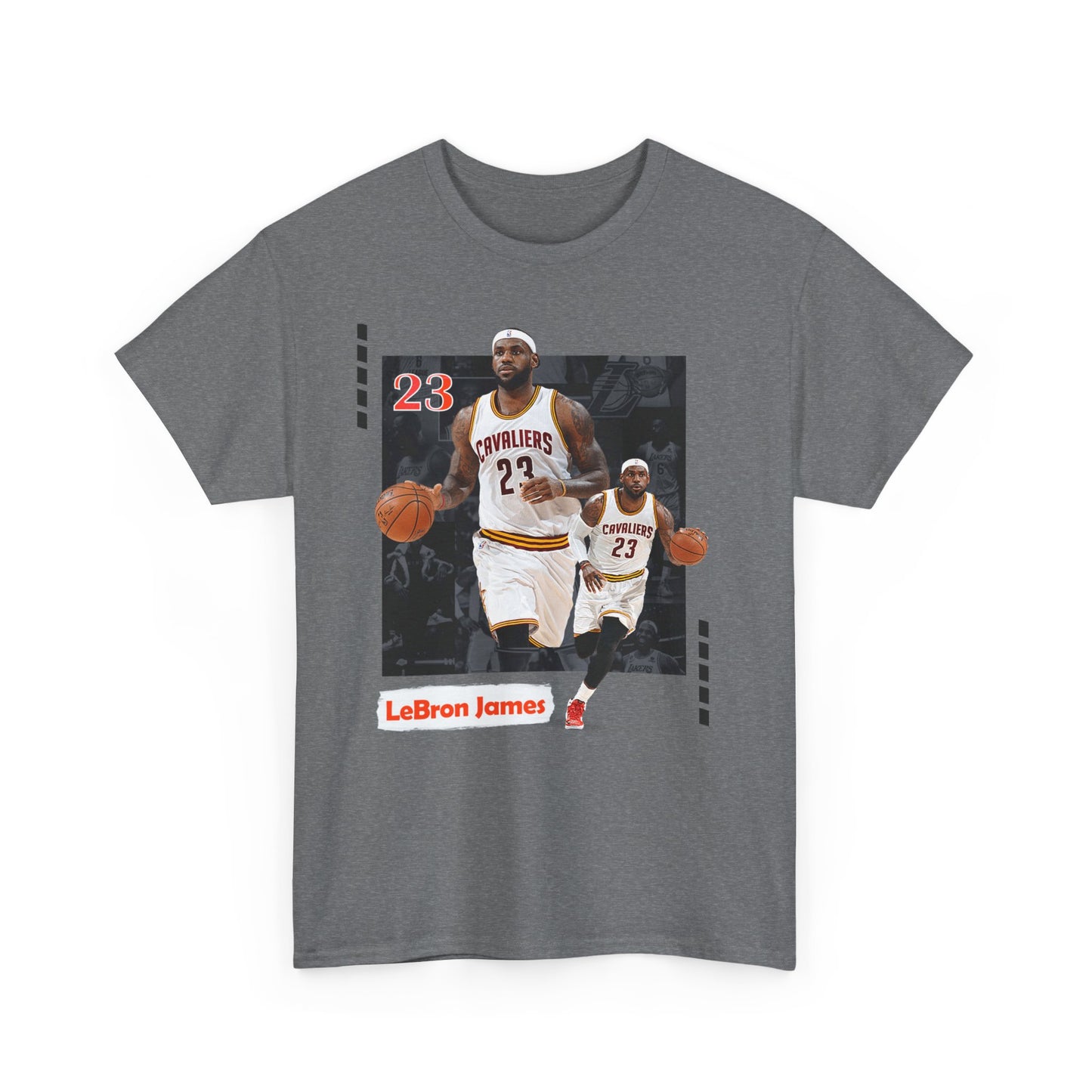 LeBron James Los Angeles Lakers High Quality Printed Unisex Heavy Cotton T-Shirt