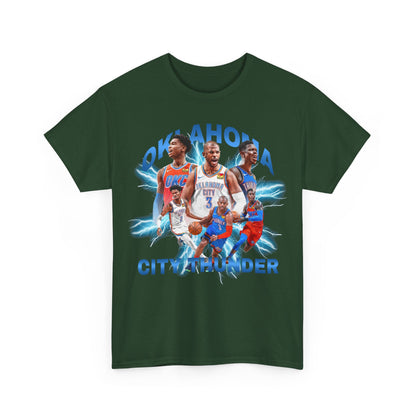 Oklahoma City Thunder High Quality Printed Unisex Heavy Cotton T-shirt