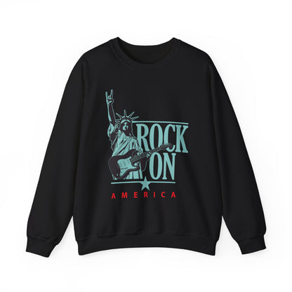 Rock On America High Quality Unisex Heavy Blend™ Crewneck Sweatshirt