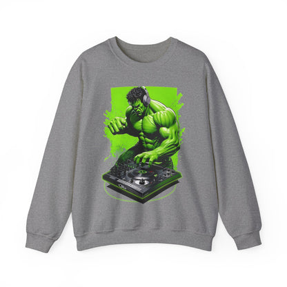Funny DJ Hulk High Quality Unisex Heavy Blend™ Crewneck Sweatshirt