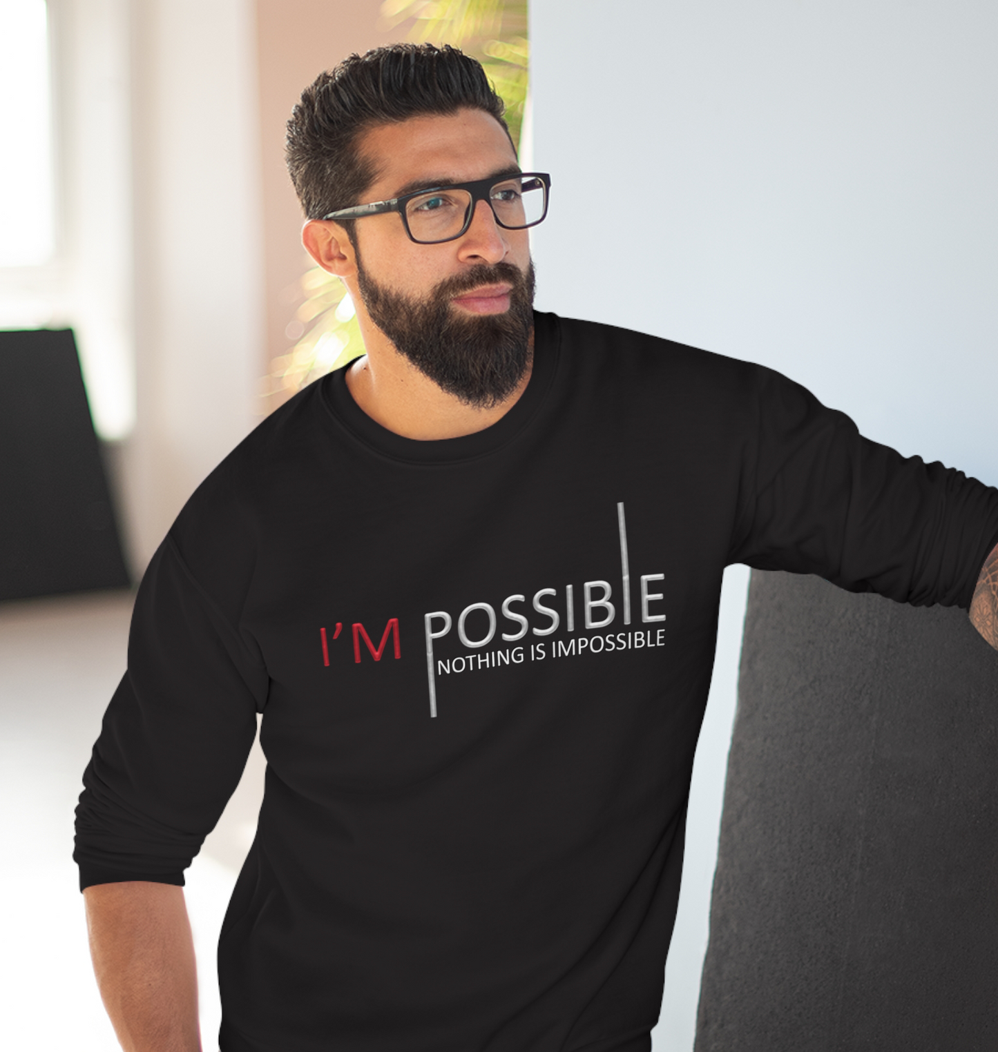 I'm Possible Nothing Is Impossible High Quality Unisex Heavy Blend™ Crewneck Sweatshirt