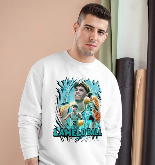 New Charlotte Hornets LaMelo Ball High Quality Unisex Heavy Blend™ Crewneck Sweatshirt