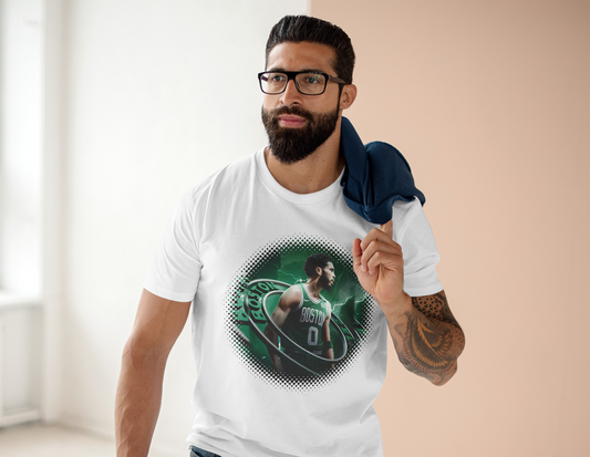 New Boston Celtics Jayson Tatum High Quality Printed Unisex Heavy Cotton T-shirt