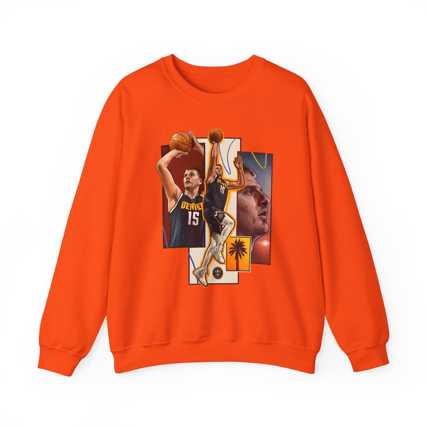 Denver Nuggets Nikola Jokić High Quality Unisex Heavy Blend™ Crewneck Sweatshirt