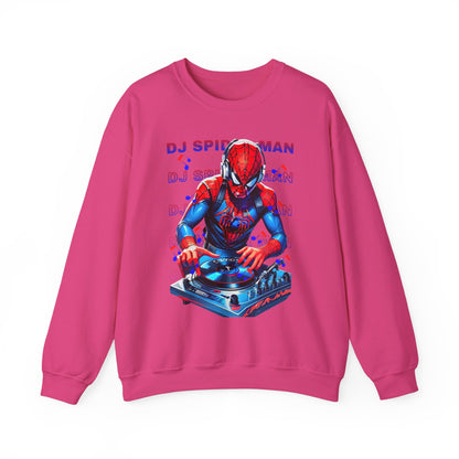 Funny DJ Spider Man High Quality Unisex Heavy Blend™ Crewneck Sweatshirt