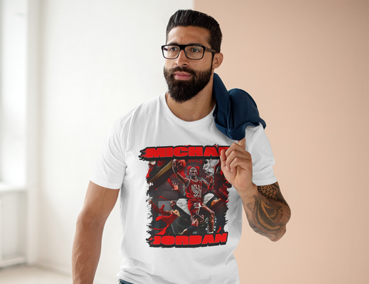 Chicago Bulls Michael Jordan High Quality Printed Unisex Heavy Cotton T-Shirt