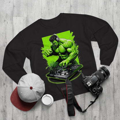 Funny DJ Hulk High Quality Unisex Heavy Blend™ Crewneck Sweatshirt