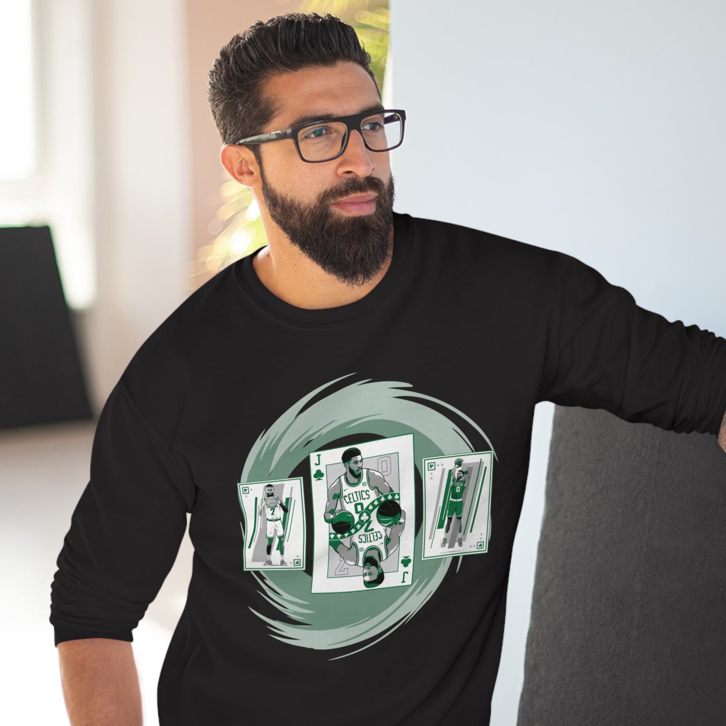The Super Jays of Boston Celtics High Quality Unisex Heavy Blend™ Crewneck Sweatshirt