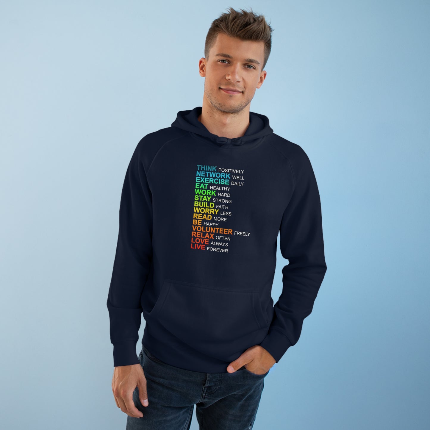 Think Positively High Quality Unisex Heavy Blend™ Hoodie