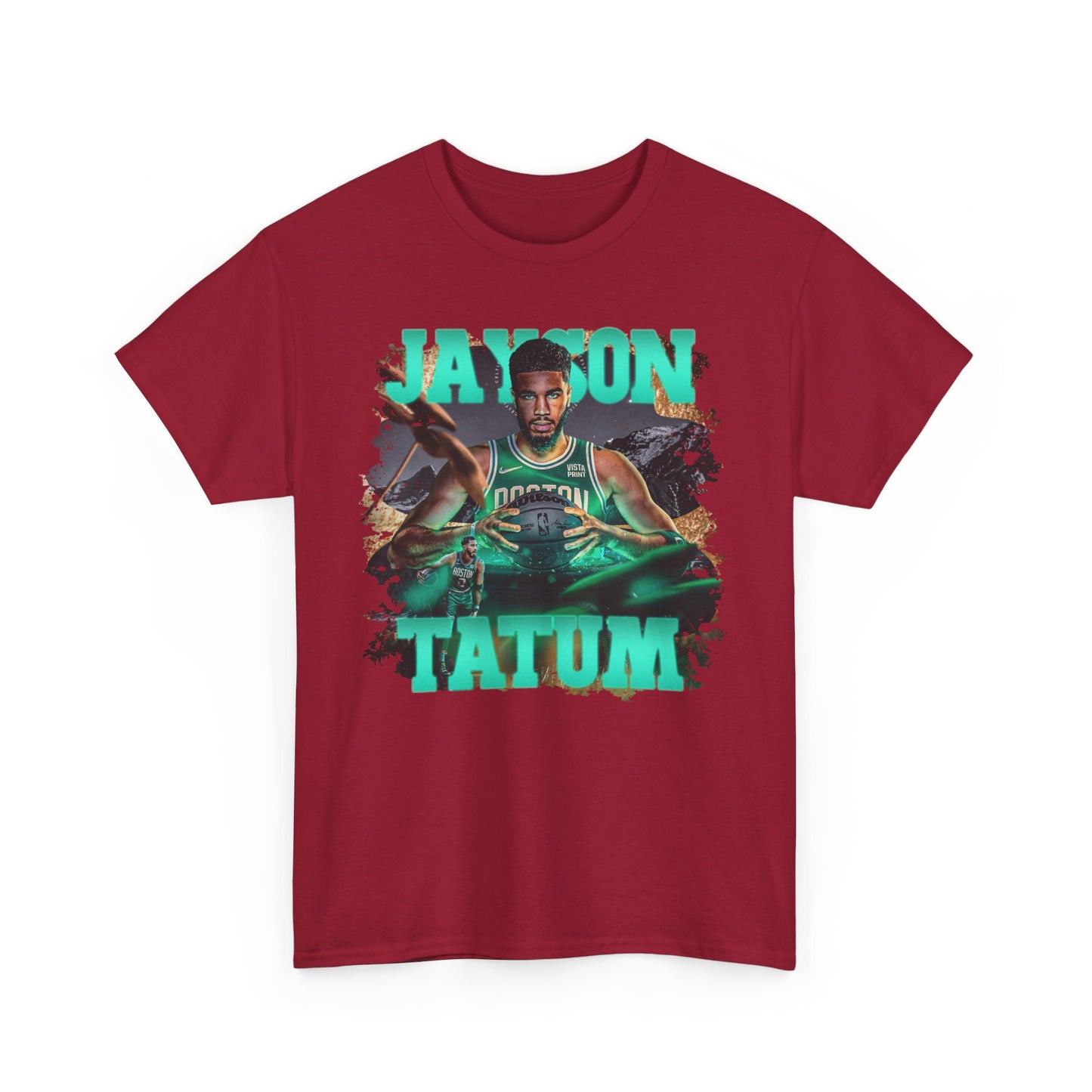 Boston Celtics Jayson Tatum Artwork High Quality Printed Unisex Heavy Cotton T-shirt