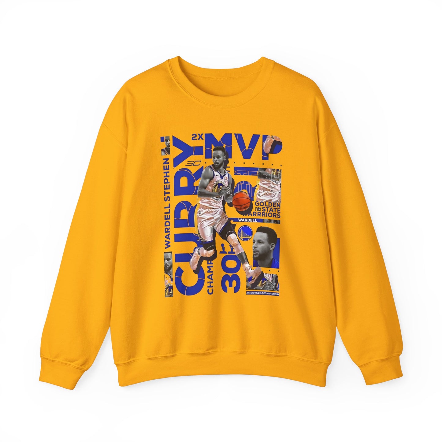 New Golden State Warriors Stephen Curry High Quality Unisex Heavy Blend™ Crewneck Sweatshirt