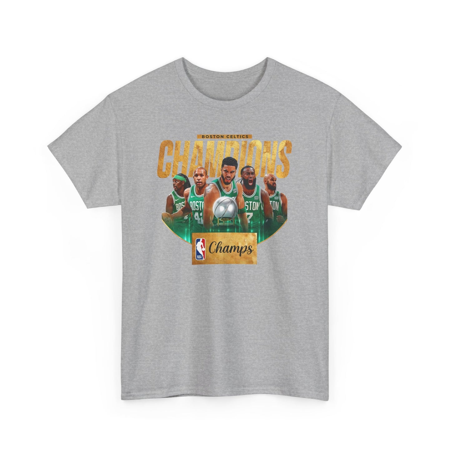 Champions Boston Celtics High Quality Printed Unisex Heavy Cotton T-Shirt