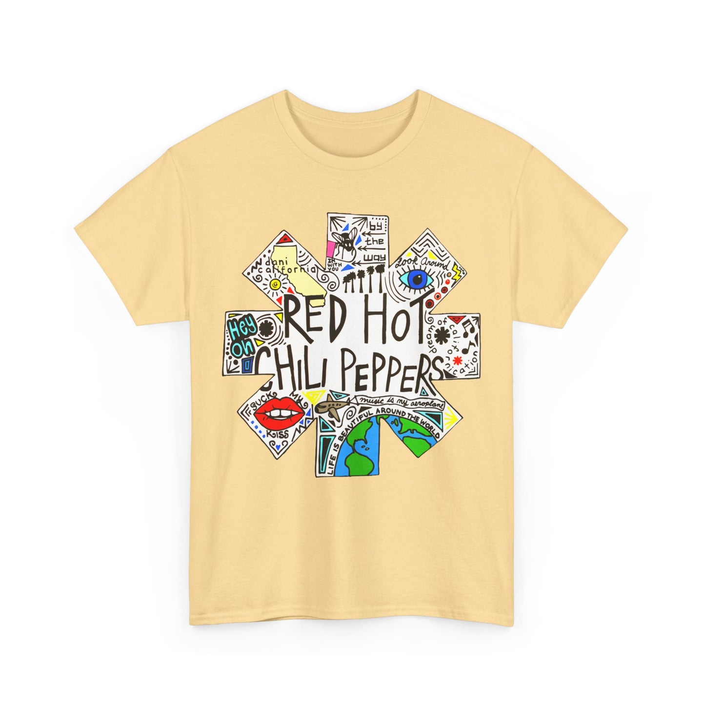 The Red Hot Chilli Pepper High Quality Printed Unisex Heavy Cotton T-shirt