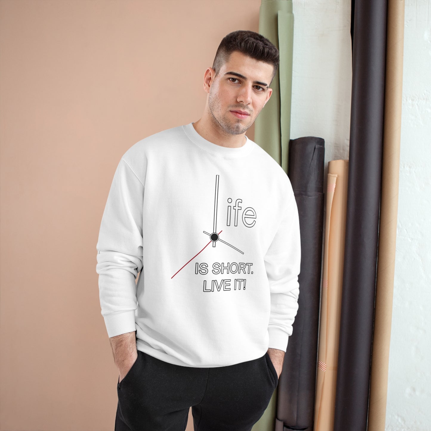 Life Is Short Live It High Quality Unisex Heavy Blend™ Crewneck Sweatshirt