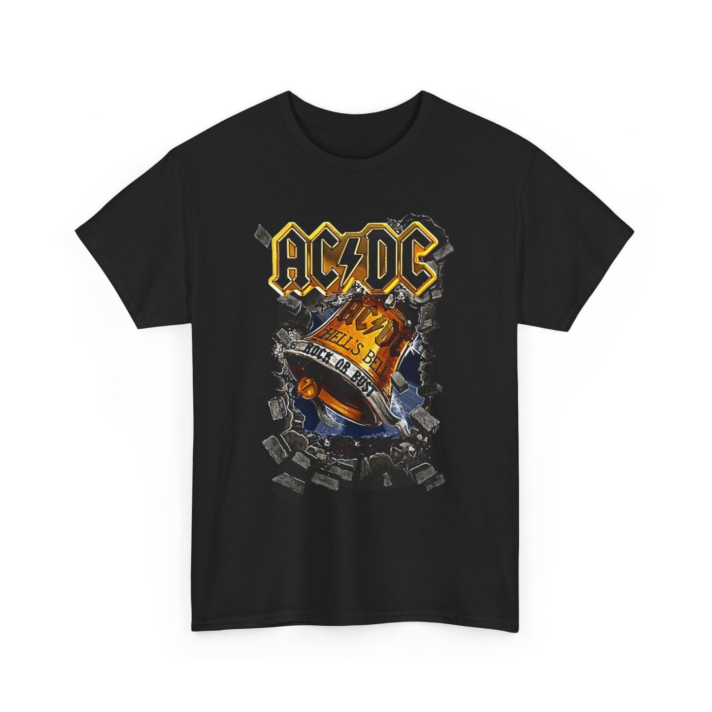 AC/DC High Quality Printed Unisex Heavy Cotton T-shirt