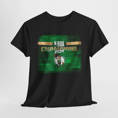 Boston Celtics The NBA Champions 2024 High Quality Printed Unisex Heavy Cotton T-shirt