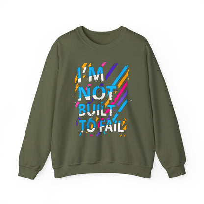 I'm Not Built To Fall High Quality Unisex Heavy Blend™ Crewneck Sweatshirt