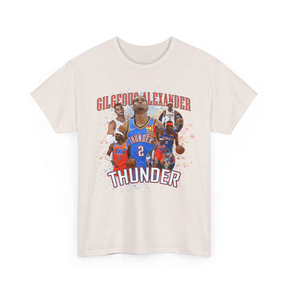 Shai Gilgeous-Alexander Oklahoma City Thunder High Quality Printed Unisex Heavy Cotton T-shirt